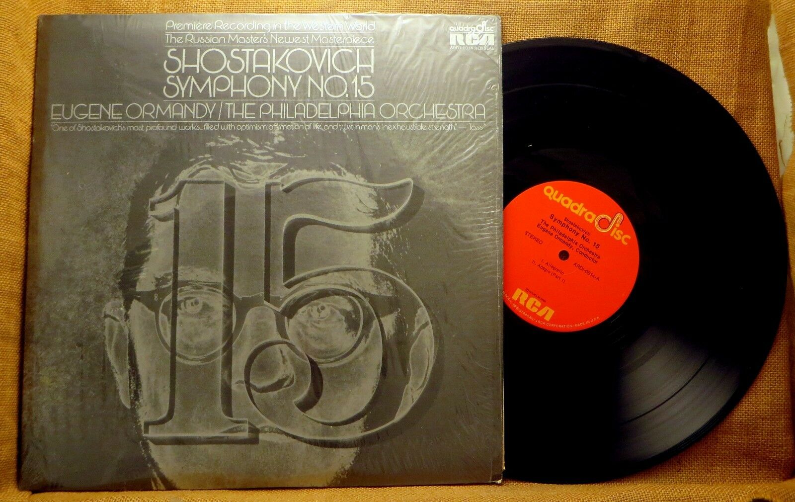 QUAD CLASSICAL LP SHOSTAKOVICH SYMPHONY 15 PHILADELPHIA ORMANDY 1972 ARD1-0014 A