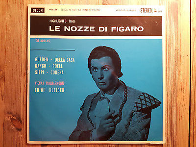 Decca SXL2035 - Mozart - Le Nozze Di Figaro - SIEPI - DELLA CASA - KLEIBER -RARE