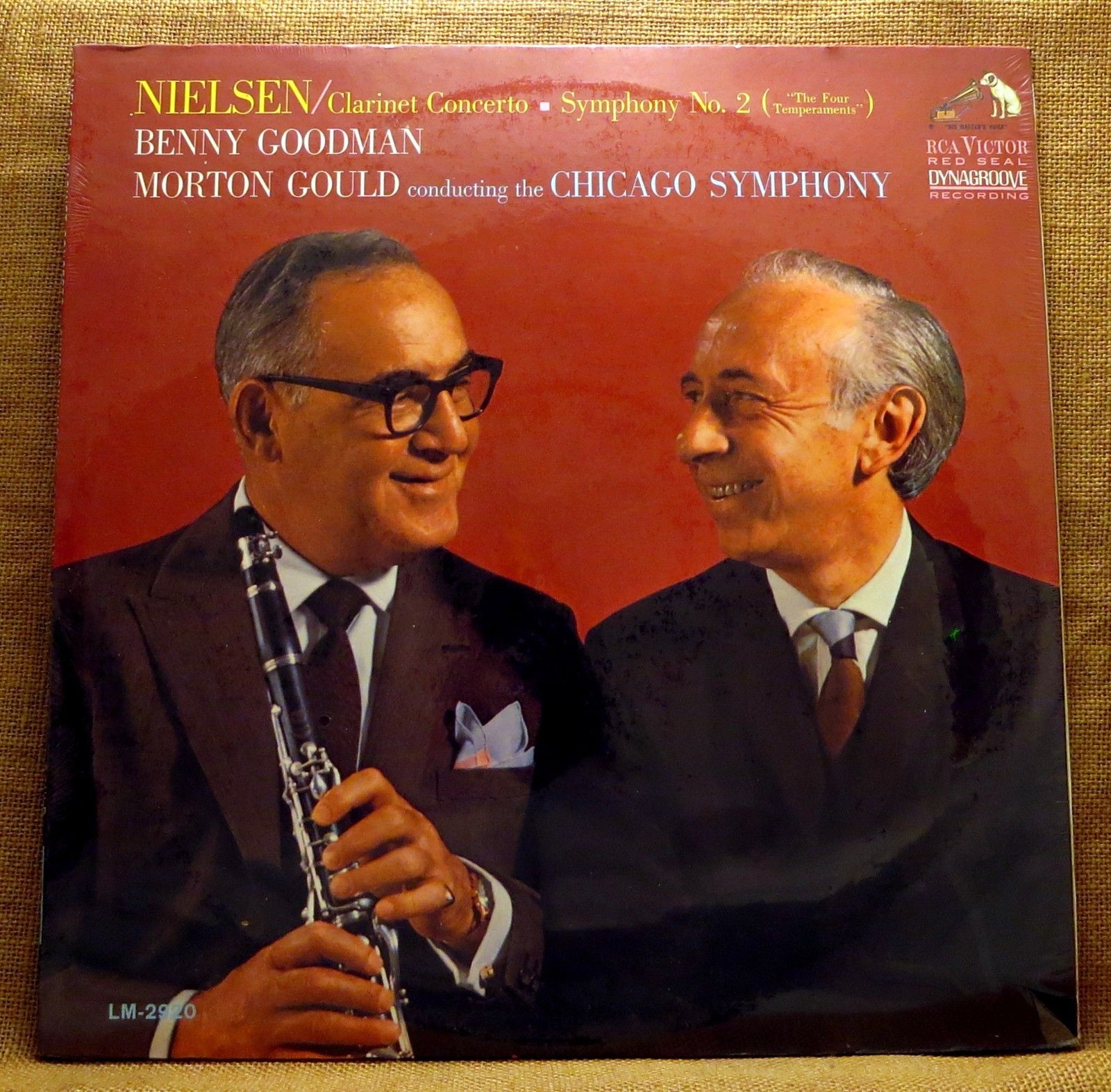 SEALED MONO CLASSICAL LP: NIELSEN CLARINET CONCERTO BENNY GOODMAN GOULD LM-2920 A