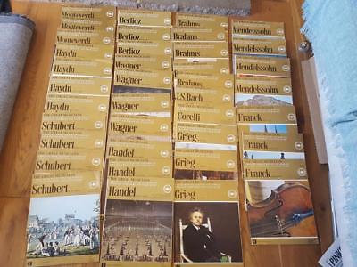 THE GREAT MUSICIANS VINYL WEEKLY MAGAZINE BUNDLE x 38 CLASSICAL SCHUBERT WAGNER A