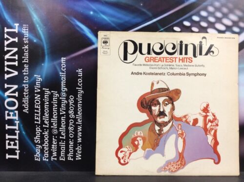 Puccini' Greatest Hits LP Album Vinyl CBS30031 A1/B1 Classical 'Madam Butterfly' A