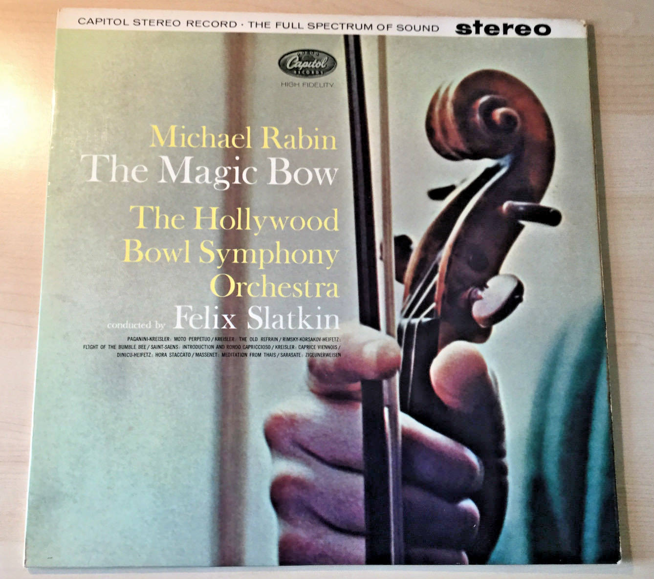 MICHAEL RABIN THE MAGIC BOW RARE Stereo Classical LP 33 RECORD CAPITOL SP8510 A