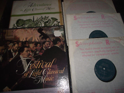 VG+ VARIOUS FESTIVAL OF LIGHT CLASSICAL MUSIC 12 LP STEREO BOX READERS DIGEST A
