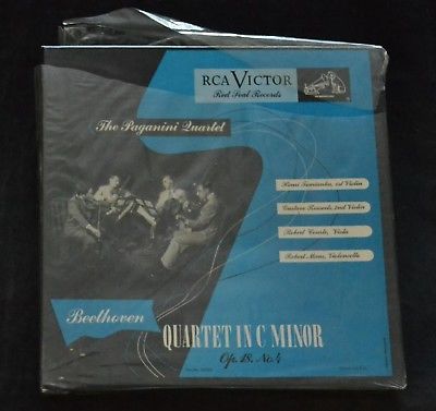 SEALED 7&rdquo; CLASSICAL BOX SET Beethoven Quartet in C Minor Paganini Quartet RCA A