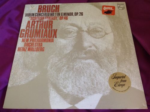 Sealed Classical LP : Bruch Grumiaux Wallberg Scottish Fantasy Violin A