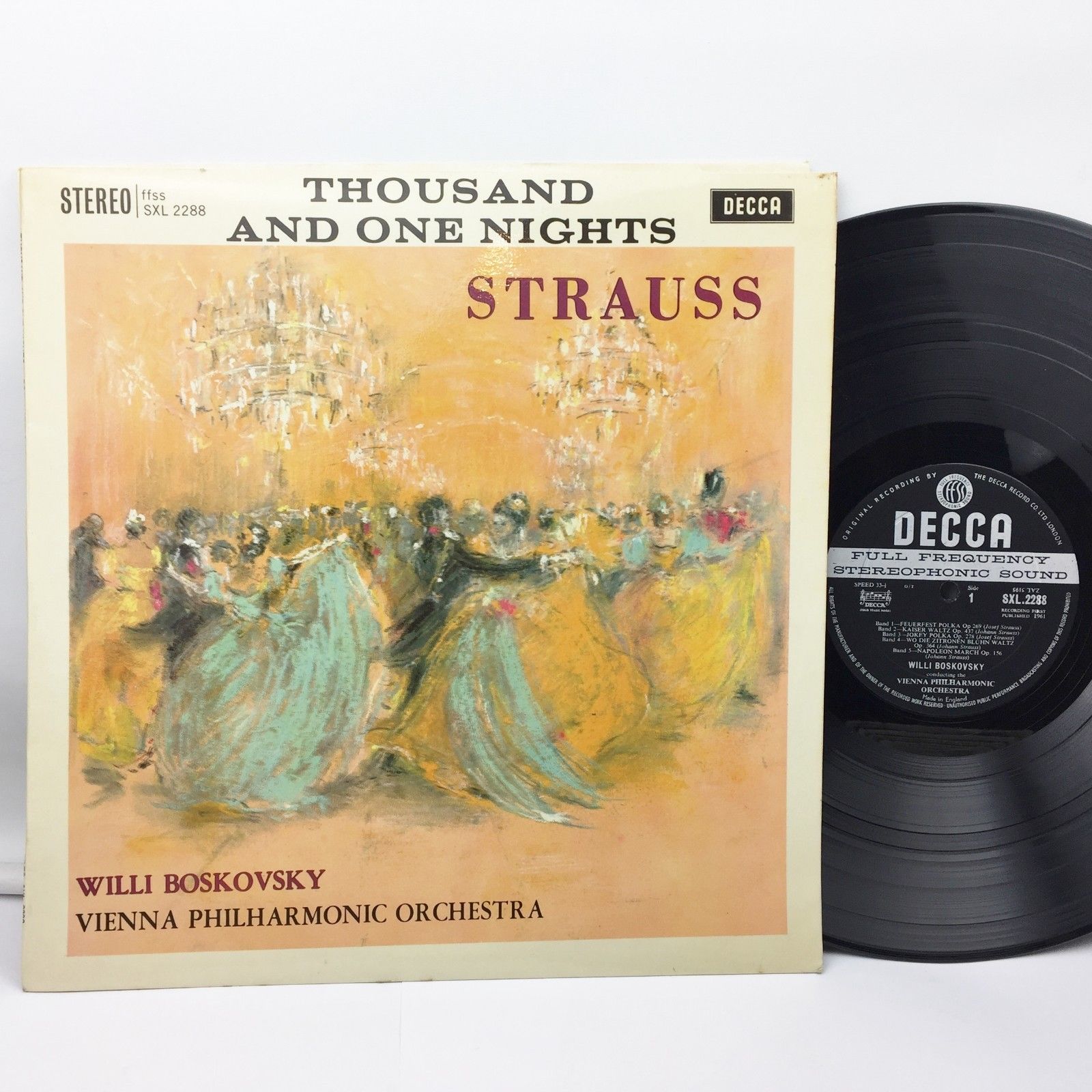 SXL 2288 ED1 THOUSAND AND ONE NIGHTS STRAUSS BOSKOVSKY VINYL LP CLASSICAL RECORD A