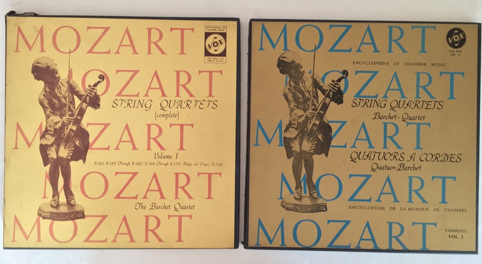 popsike.com - NM 2 Box Set Quatuor Barchet Mozart String Quartet
