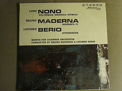 LUIGI NONO BRUNO MADERNA LUCIO BERIO LP ELECTRONIC SYNTH MODERN CLASSICAL SEALED A