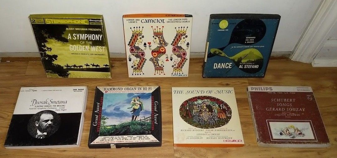 7 Classical 2 & 4-Track Reel To Reel Stereo Tapes Camelot Dvorak Schubert 4 More A