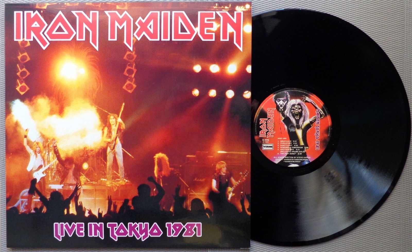 popsike.com - IRON MAIDEN 'Live In Tokyo 1981' 2017 French vinyl 2