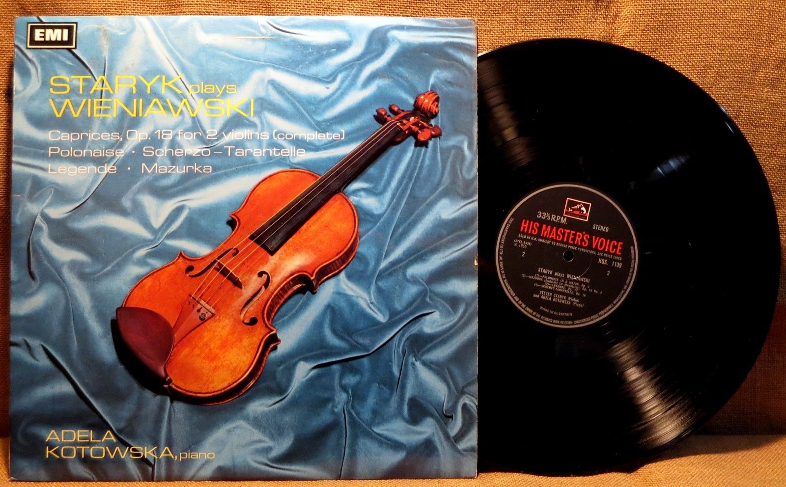 IMPORT UK CLASSICAL LP: STARYK PLAYS WIENIAWSKI CAPRICES POLONAISE 1965 HQS 1139 A