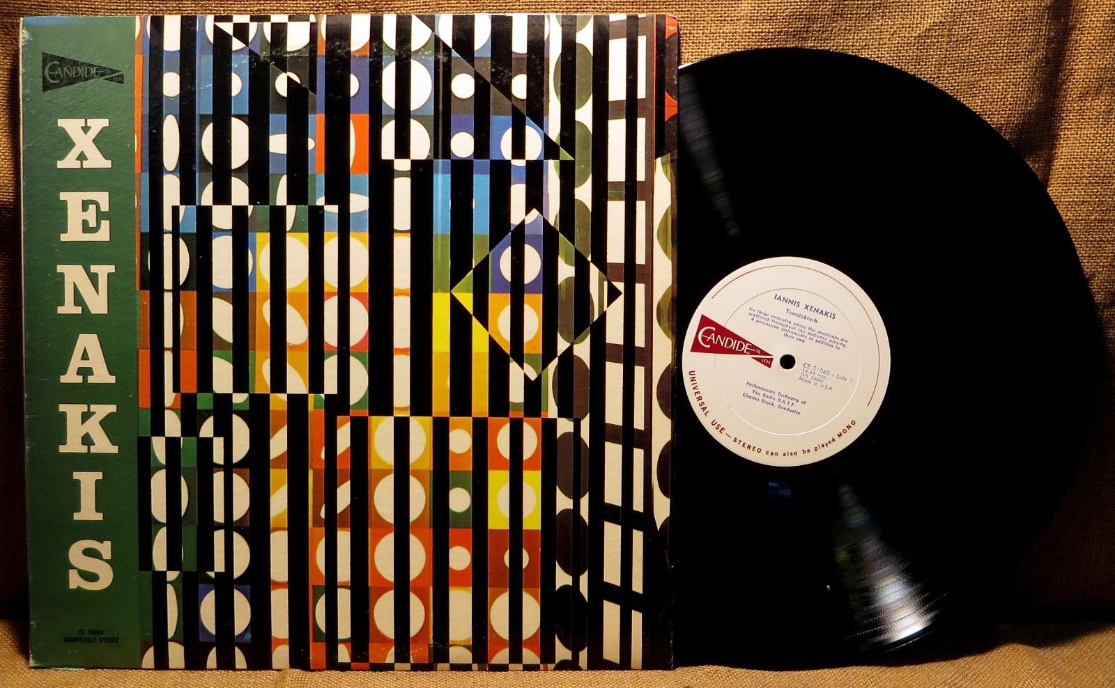 AVANT GARDE CLASSICAL LP: IANNIS XENAKIS, TERRETEKTORH NOMOS GAMMA 1969 CE 31060 A