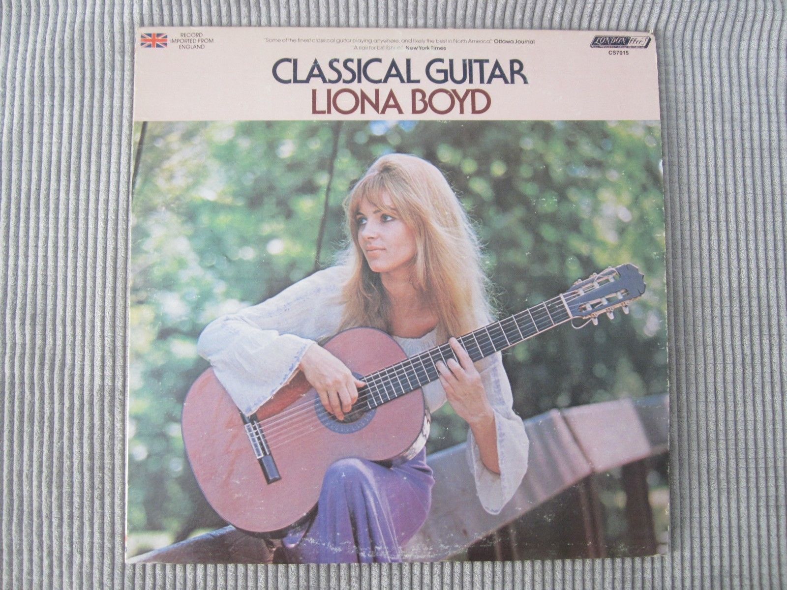 LIONA BOYD CLASSICAL GUITAR VINYL RECORD LP (IMPORT - ENGLAND) / 1974 A