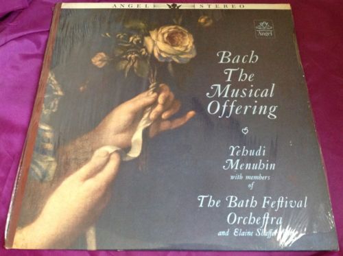 Sealed Classical LP : Bach The Musical Offering Menuhin Shaffer Angel A