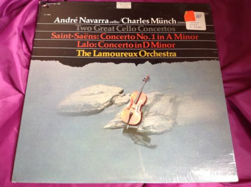 Sealed Classical LP : Navarra Munch Saint-Saens Two Cello Concertos Epic A