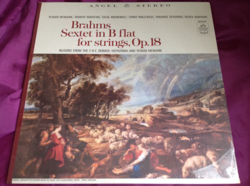 Sealed Classical LP : Brahms Sextet in B flat for Strings Op. 18 Angel 36234 A