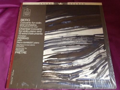 Sealed Classical LP : Berg Concerto for Violin & Orch Ferras Pretre Angel A