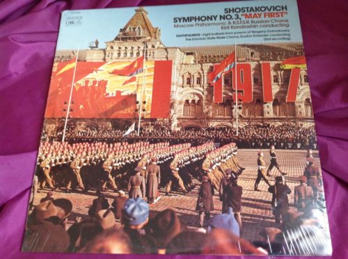 Sealed Classical LP : Shostakovich Symphony No 3 May First Angel SR 40245 A
