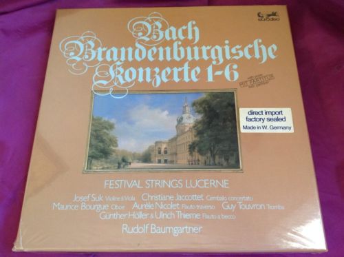 Sealed Classical 2 LP Box Set : Bach Baumgartner Brandenburgische Concerts A