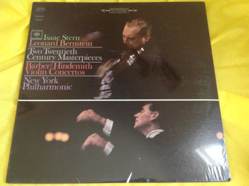 Sealed Classical LP : Barber Hindemith Violin Concertos Stern Bernstein A