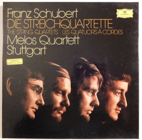 classical 33 RPM MELOS QUARTET Schubert The String Quartets DG 7LP BOX 2740 123 A