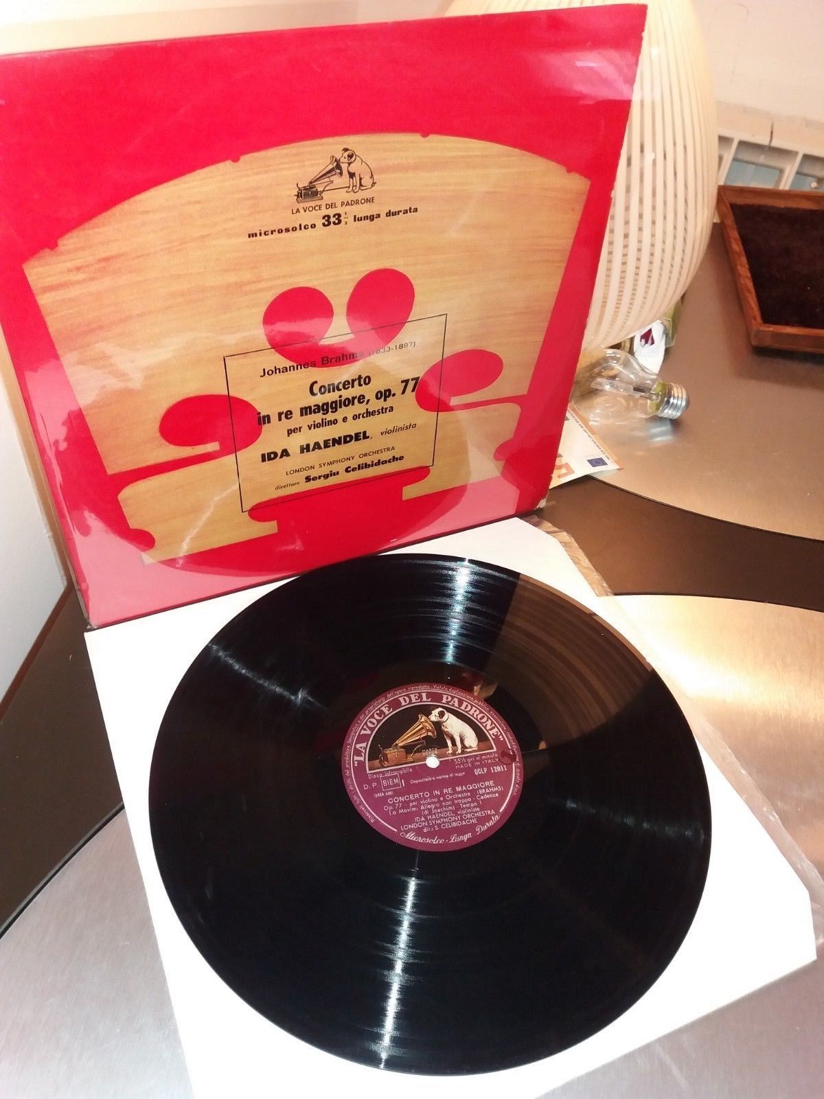 Ida Haendel dir Celibidache Brahms Violin Concerto in D very rare classical lp A