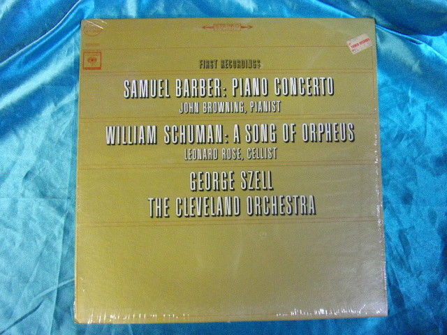 Sealed Classical LP: Szell - Barber: Piano Concerto - Browning Schumann - Rose A