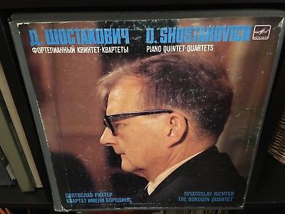 Borodin quartet Richter plays Shostakovich quintets Box 8LP classical A