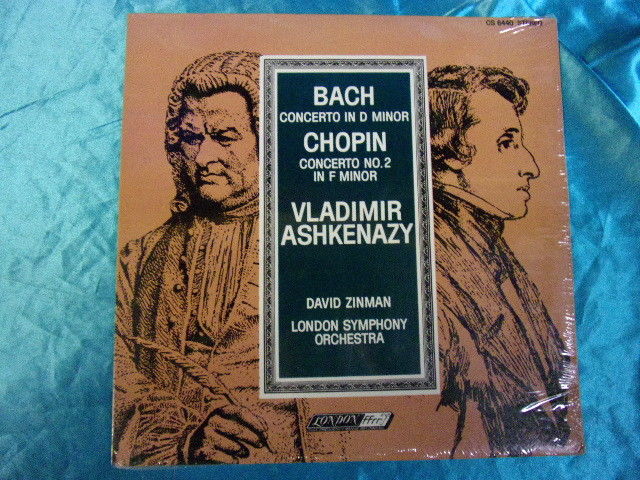 Sealed Classical LP: Zinman - Ashkenay - Bach - Concerto Chopin - Concerto #2 A