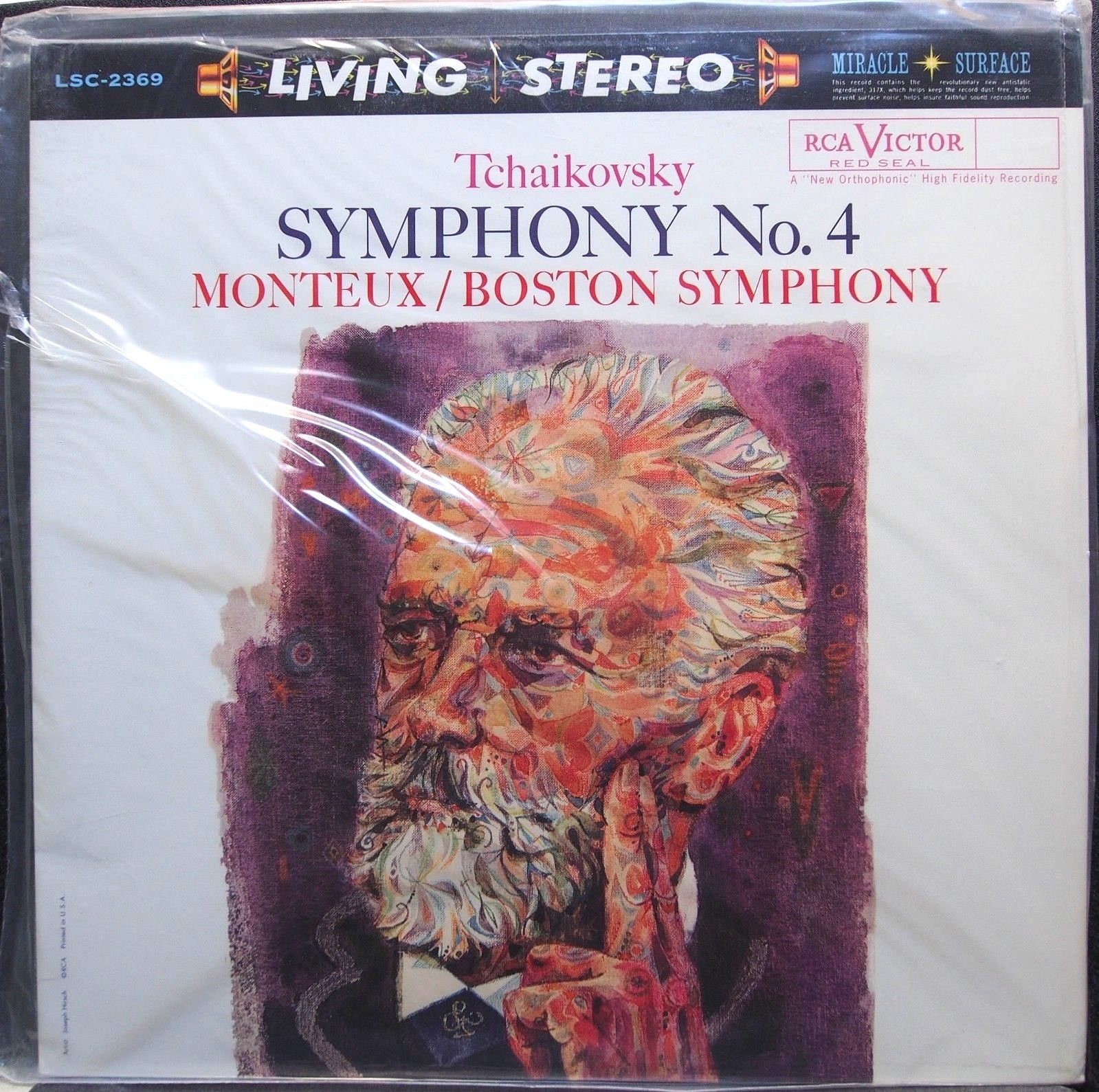 SEALED Classical Records/RCA LSC2369 Tchaikovsky:Sym #4/BSO/Monteux,TAS list A