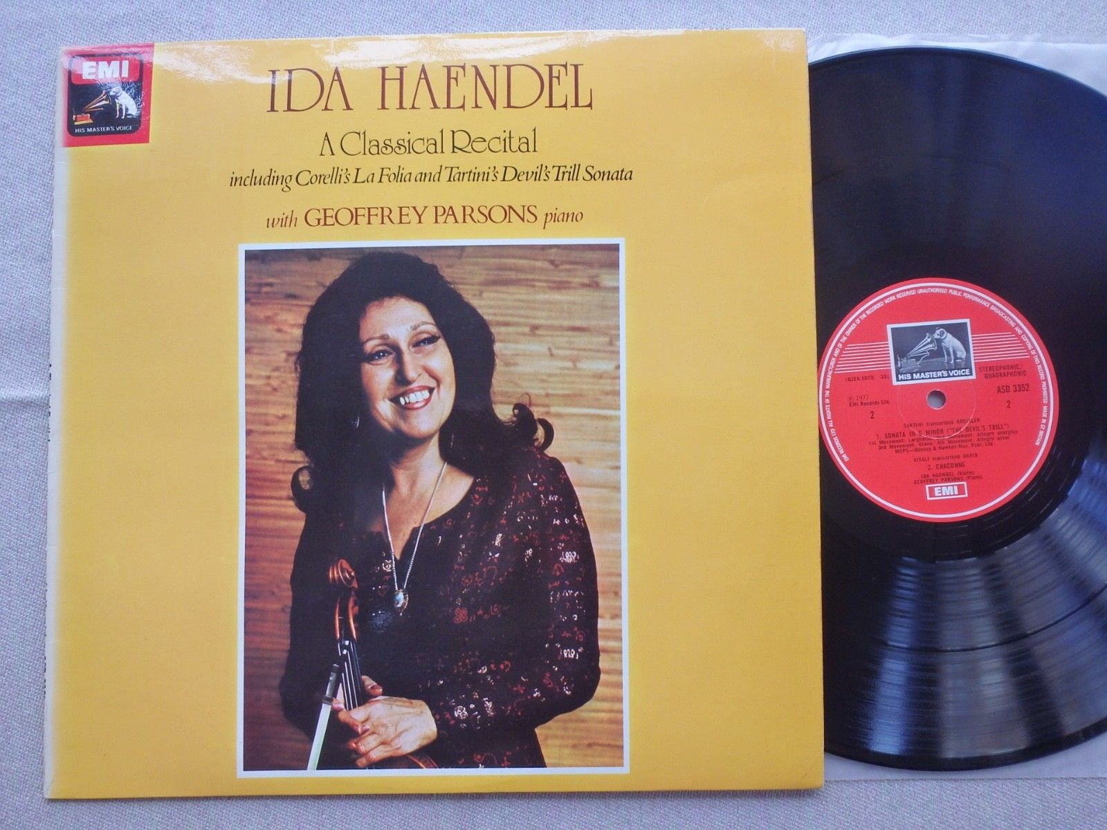 IDA HAENDEL - HMV ASD 3352 - A CLASSICAL RECITAL - PARSONS A