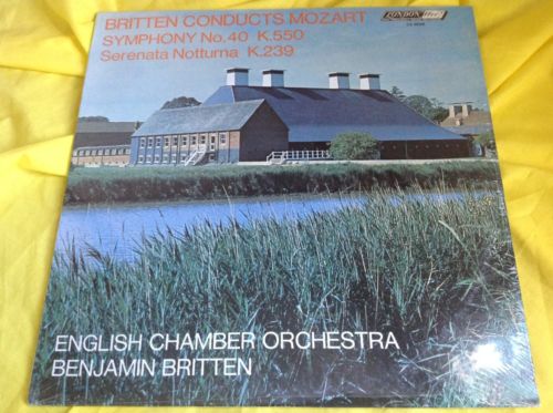 Sealed Classical LP : Britten Conducts Mozart Symphony No. 40 London CS 6598 A