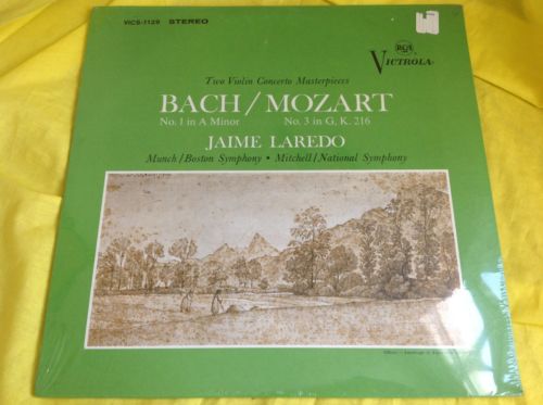 Sealed Classical LP : Bach Mozart Laredo Munch 2 Violin Concerto RCA A