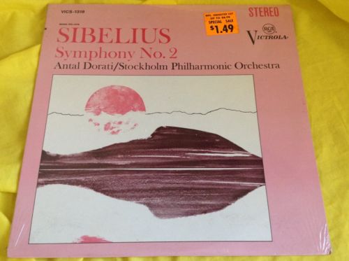 Sealed Classical LP : Sibelius Symphony No. 2 Dorati Stockholm Orch. RCA A
