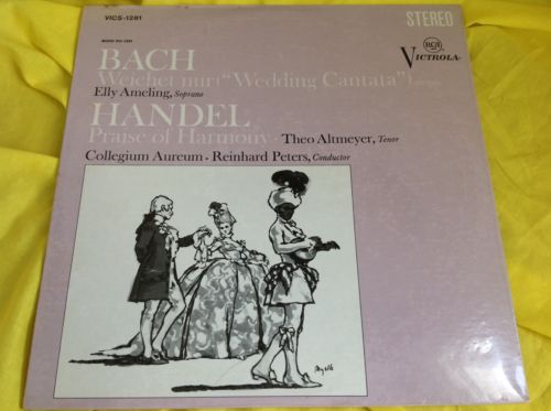 Sealed Classical LP : Bach Handel Wedding Cantata Ameling Peters RCA A
