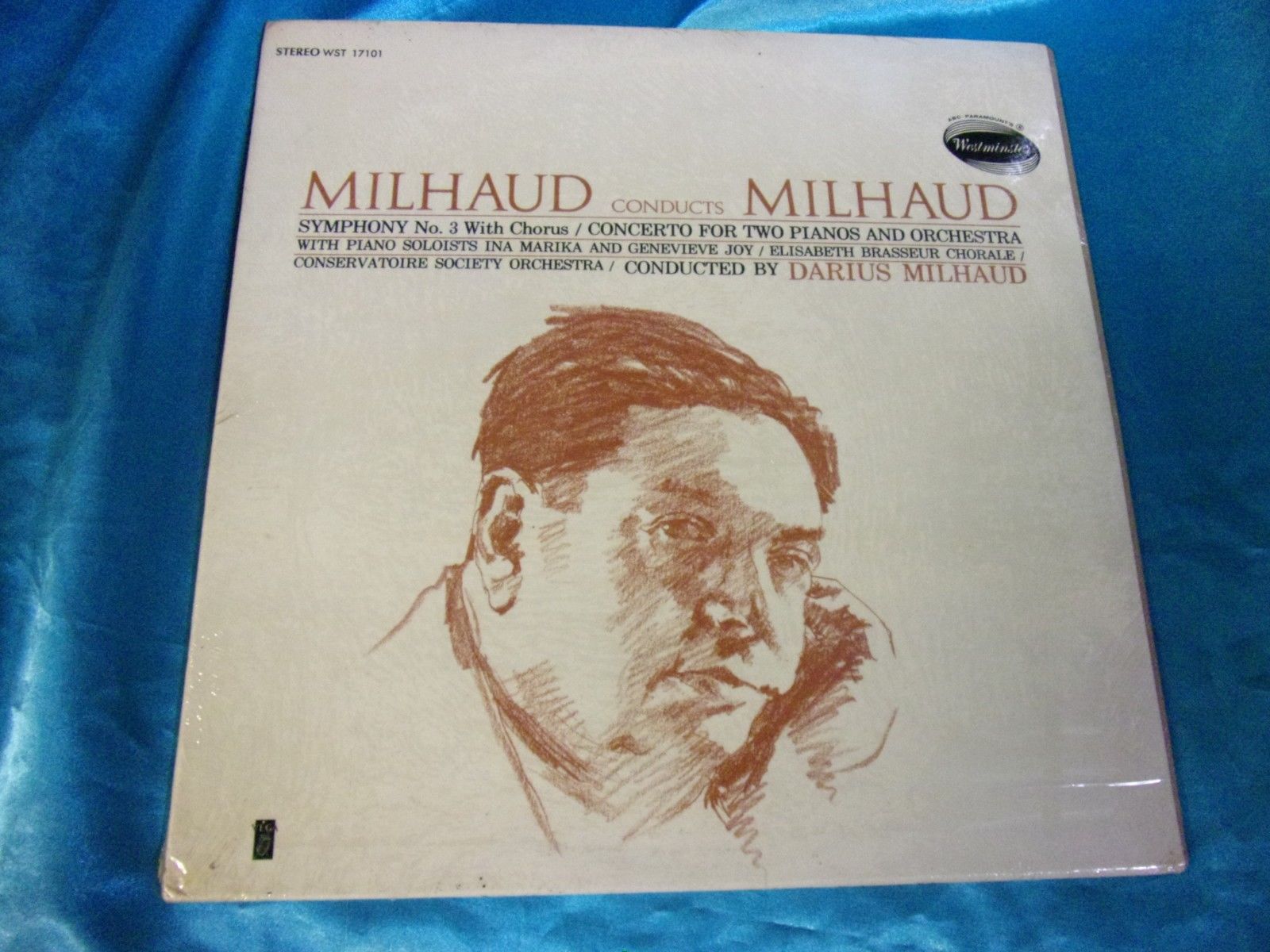 Sealed Classical LP: Milhaud - Conducts Milhaud-Symphony #3 - Concerto 2 Pianos A