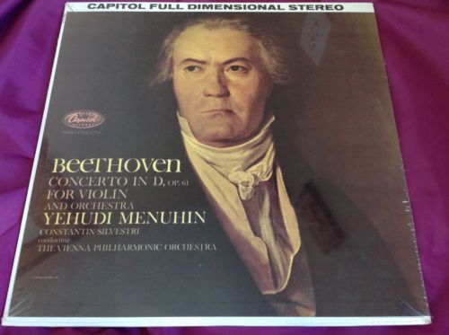 Sealed Classical LP : Beethoven Menuhin Concerto In D Major for Violin A