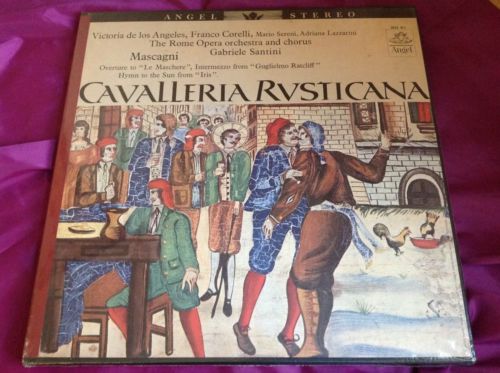 Sealed Classical 2 LP Box Set : Mascagni Cavalleria Rusticana Santini Angel A