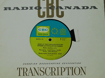 Walter Joachim LP Music at the Canadian Pavilion EXPO-14 classical Brahms A