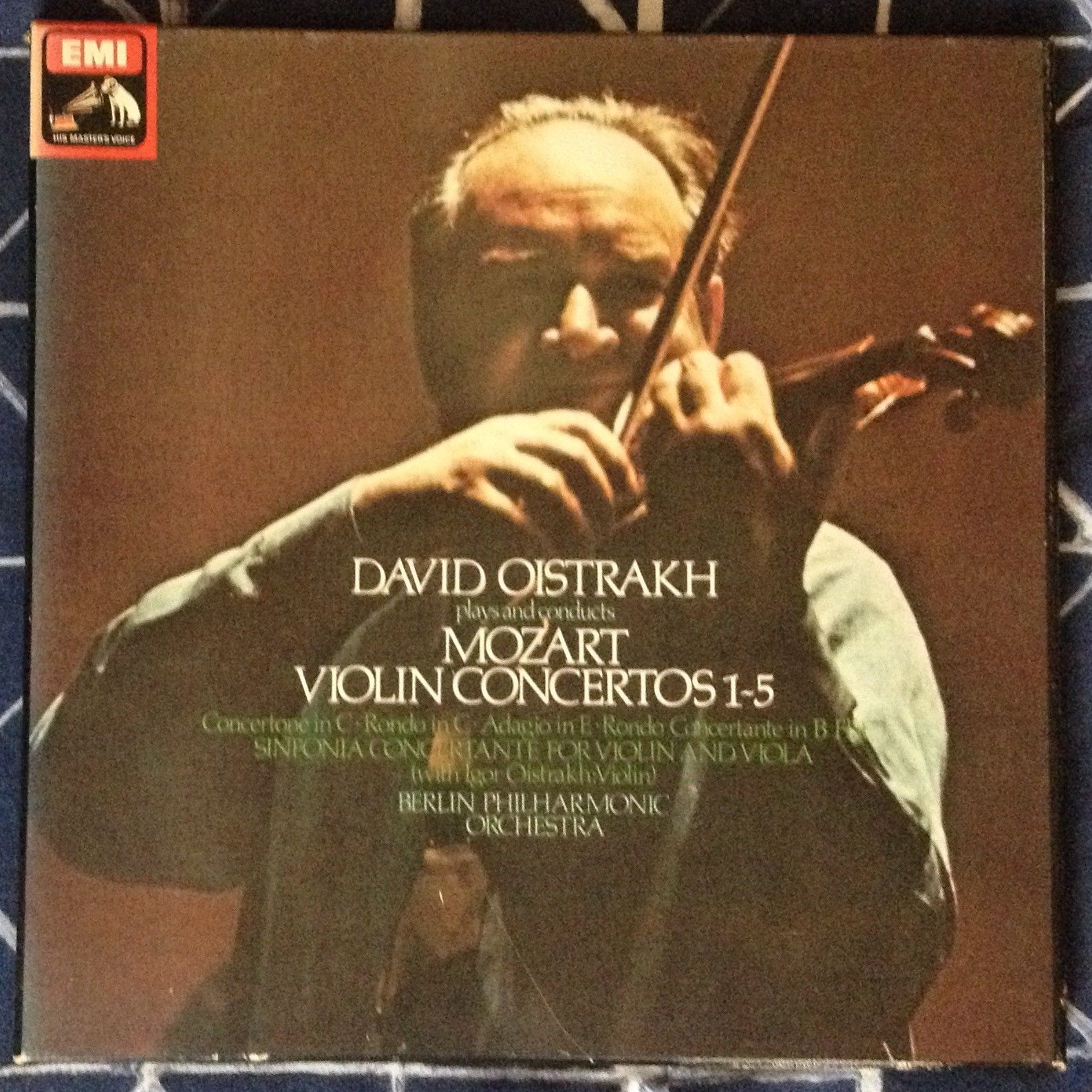 David Oistrakh Mozart 5 Violin Concertos Classical Vinyl Record 4 LP Box SLS 828 A