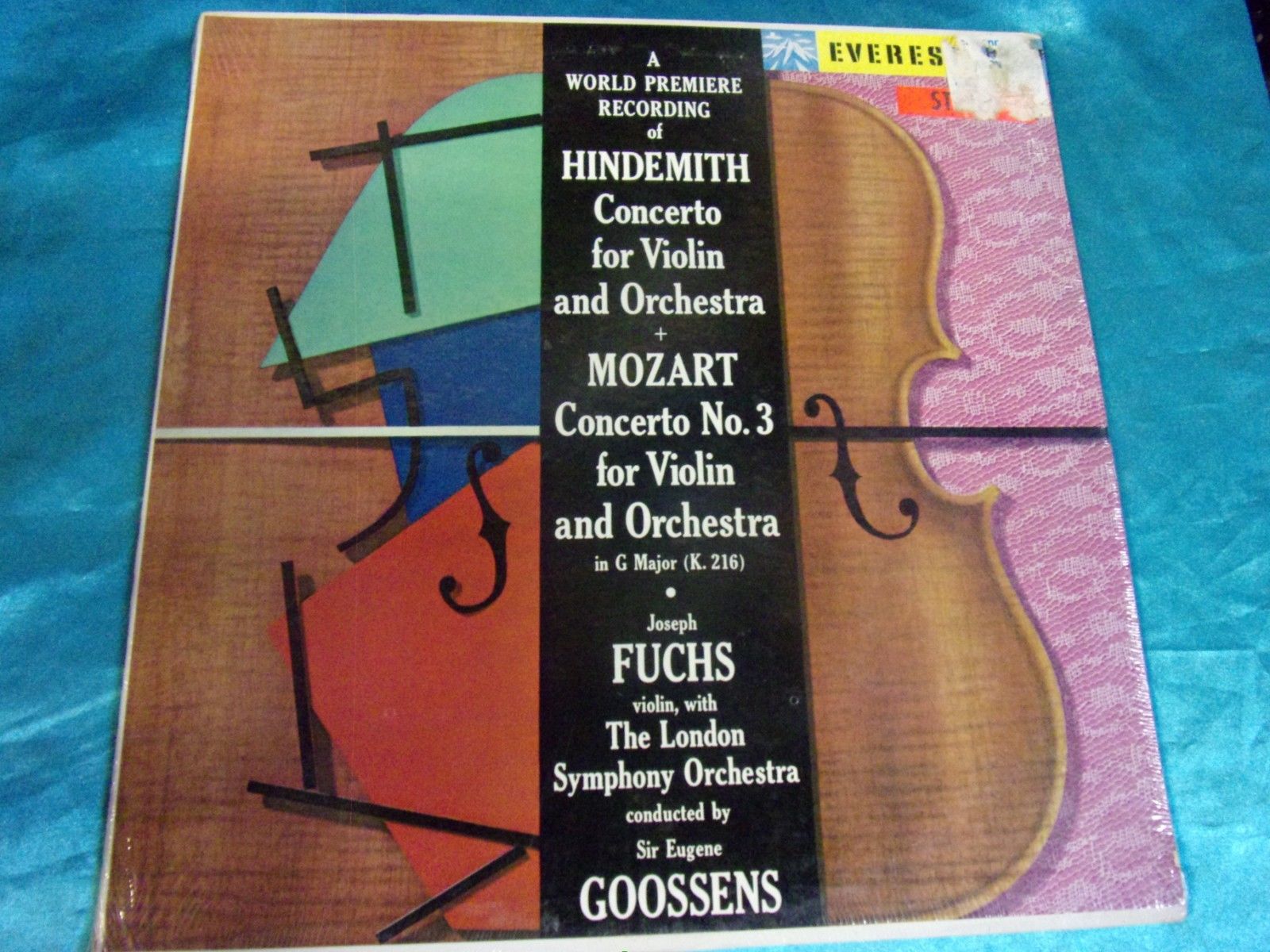 Sealed Classical LP: Goosens - Fuchs - Hindermith - Concerto for Violin & Orch. A
