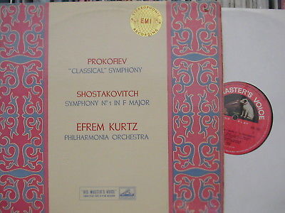 EMI ASD 263- PROKOFIEV CLASSICAL SYM. / SHOSTAKOVICH SYM. NO. 1- KURTZ A