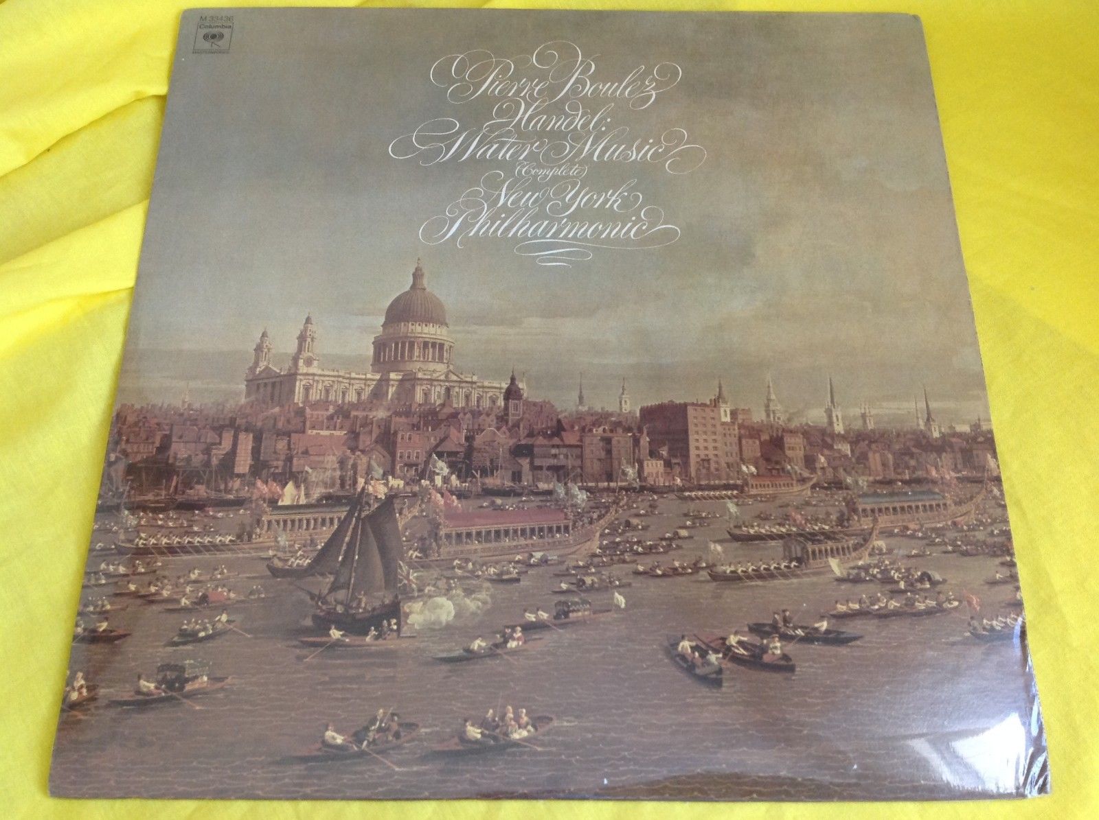Sealed Classical LP : Boulez Handel Water Music Complete Columbia M33436 A