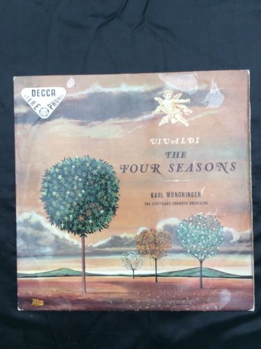 Vivaldi, Four Seasons, Decca Album, 12&rdquo; Classical Vinyl Lp Record A