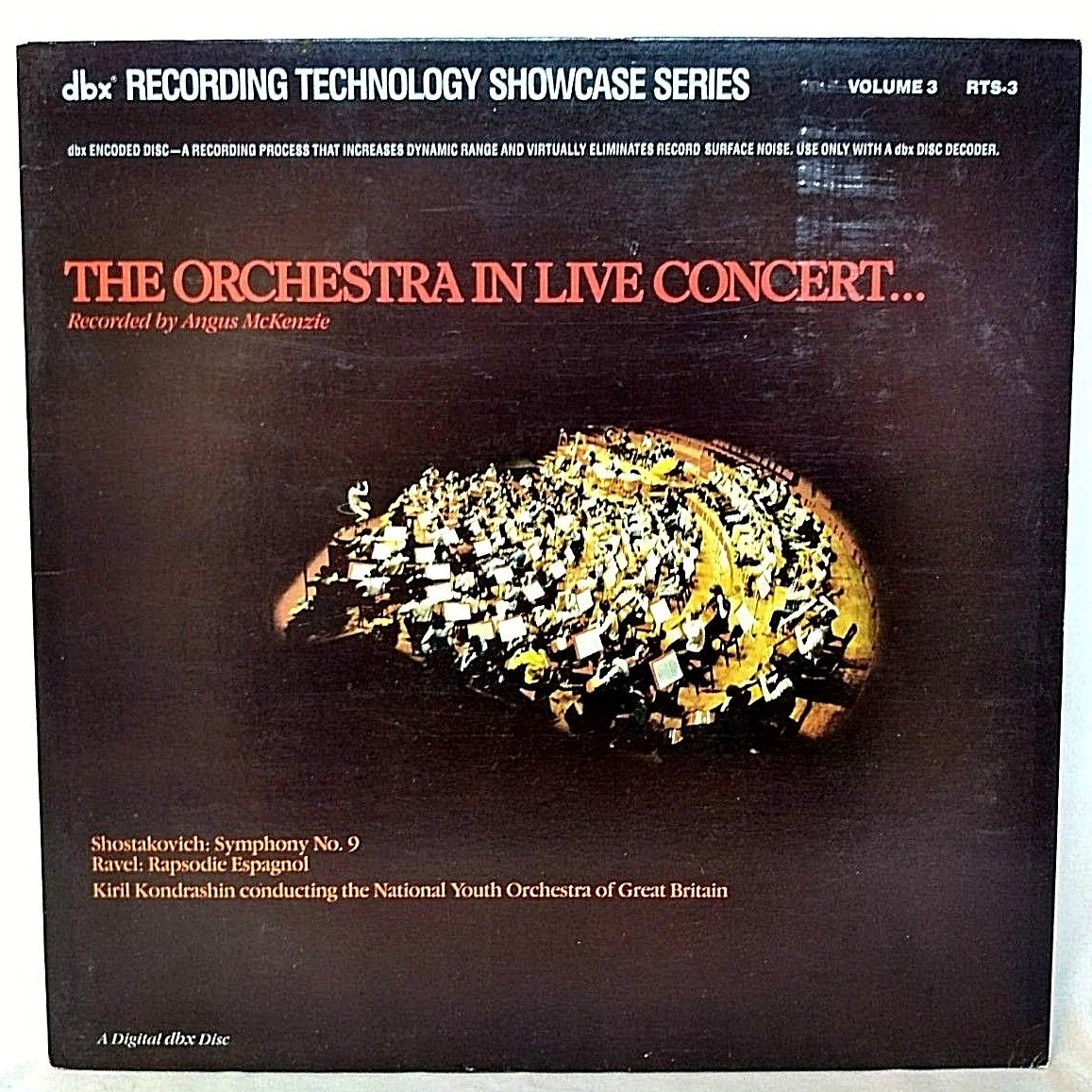 The Orchestra in Live Concert V. 3 Vinyl LP Record DBX Audiophile Classical VG++ A