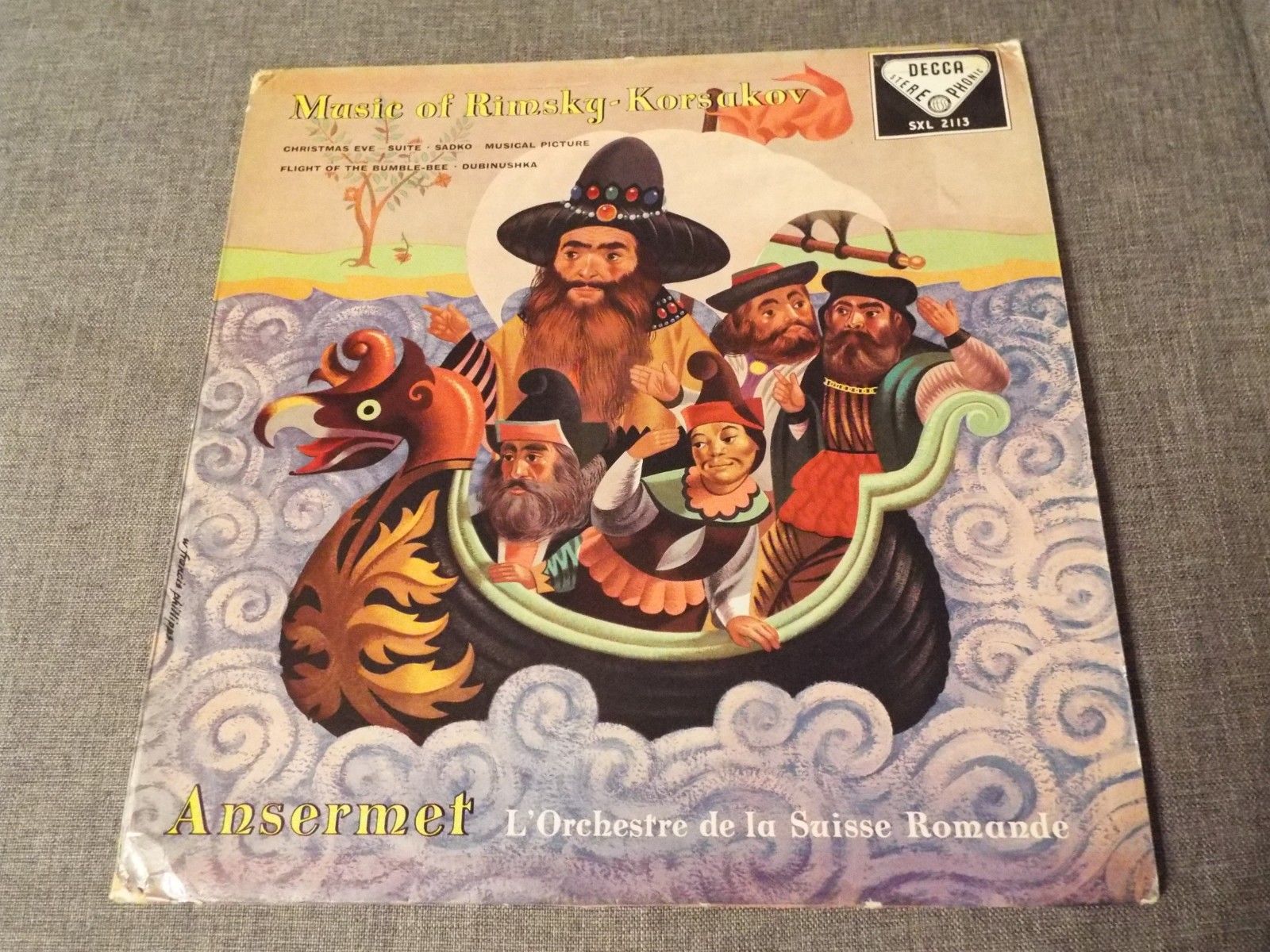 CLASSICAL-KORSAKOV/ANSERMET-MUSIC OF RIMSKY-KORSAKOV-DECCA SXL 2113 WBG ED1 A