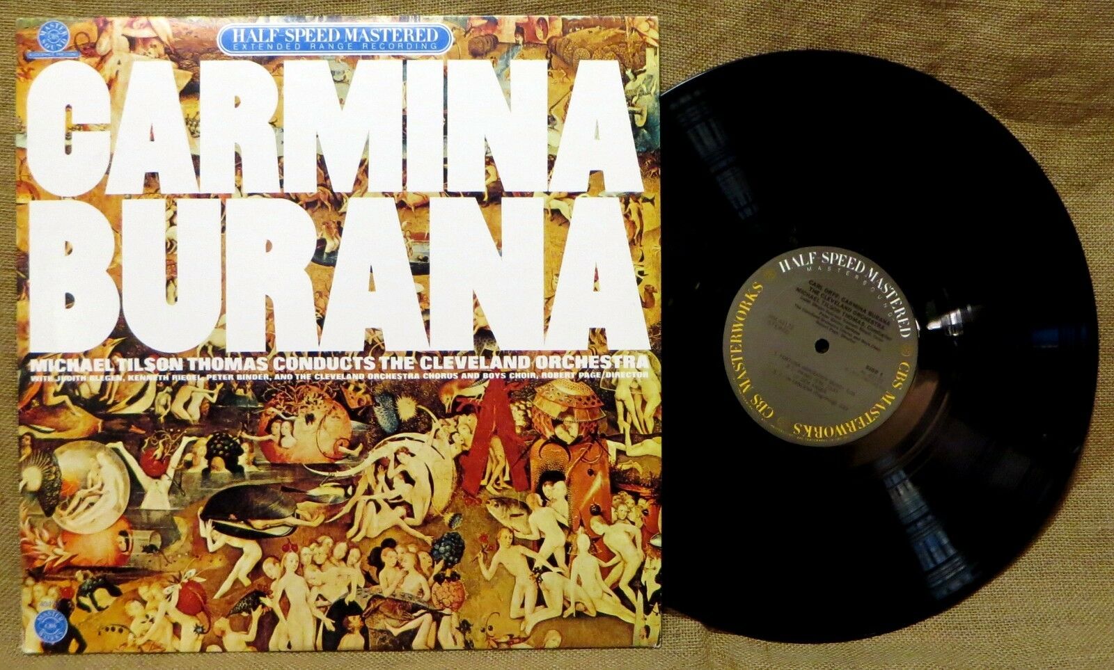 AUDIOPHILE CLASSICAL LP: ORFF MICHAEL TILSON THOMAS CARMINA BURANA 1981 HM 43172 A