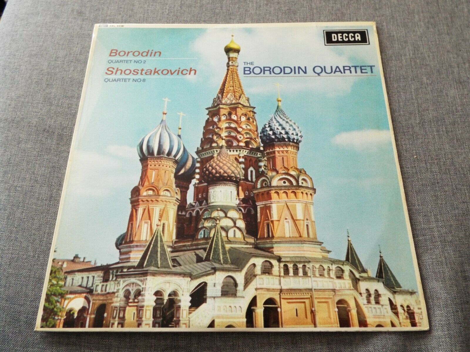 CLASSICAL-BORODIN/SHOSTAKOVITCH-QUARTET No 2+No 8-DECCA SXL 6036 WBG ED1 RARE A