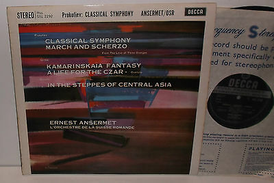 SXL 2292 Prokofiev Classical Symphony / Glinka / Borrodin L'OSR Ansermet ED1 WBG A