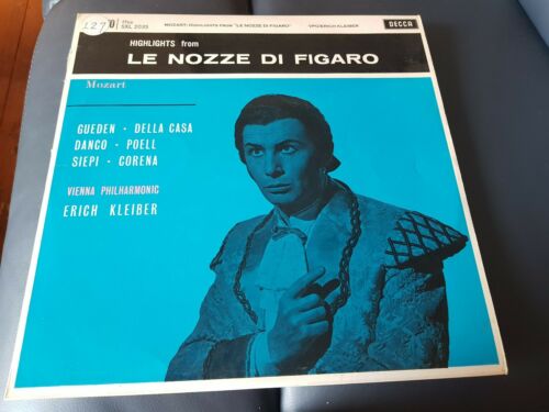 Mozart le Nozze Di Figaro Erich Kleiber/Vienna Highlights UK SXL2035 Swb ED1